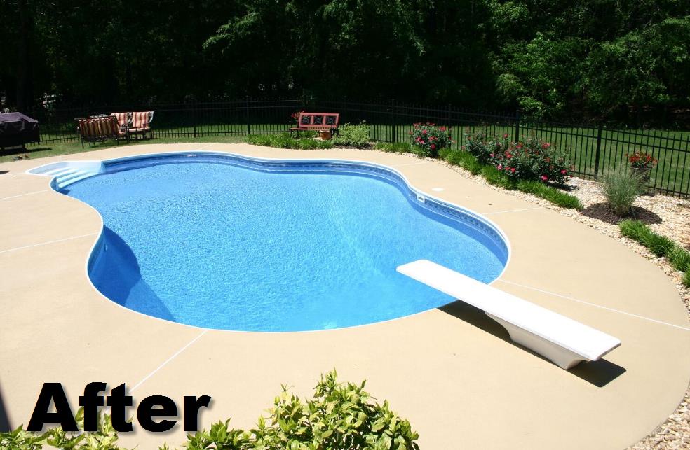 Pool Deck After Installation