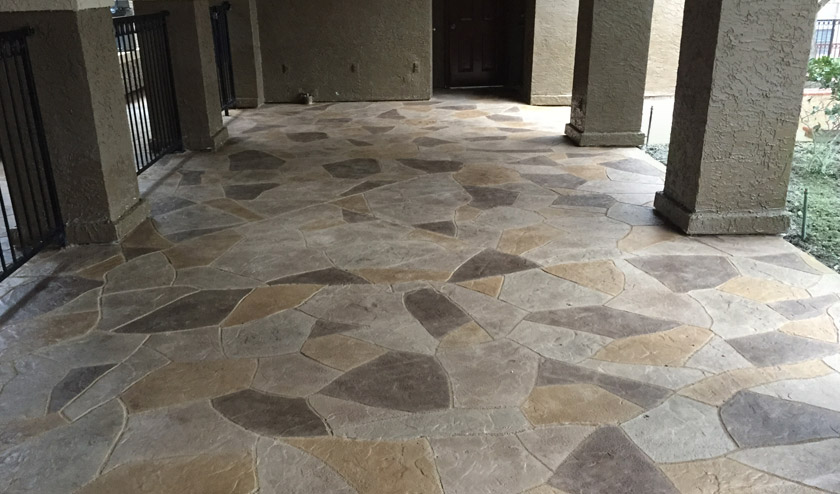 Resurfaced Concrete at Apartment Community Resurfaced Concrete at Apartment Community