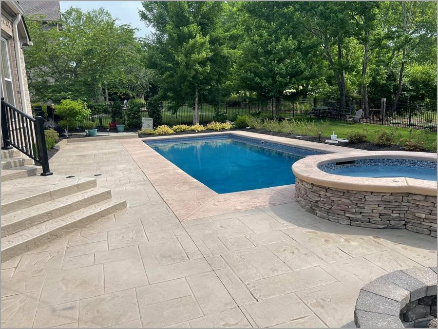 backyard-pool-stamped-concrete