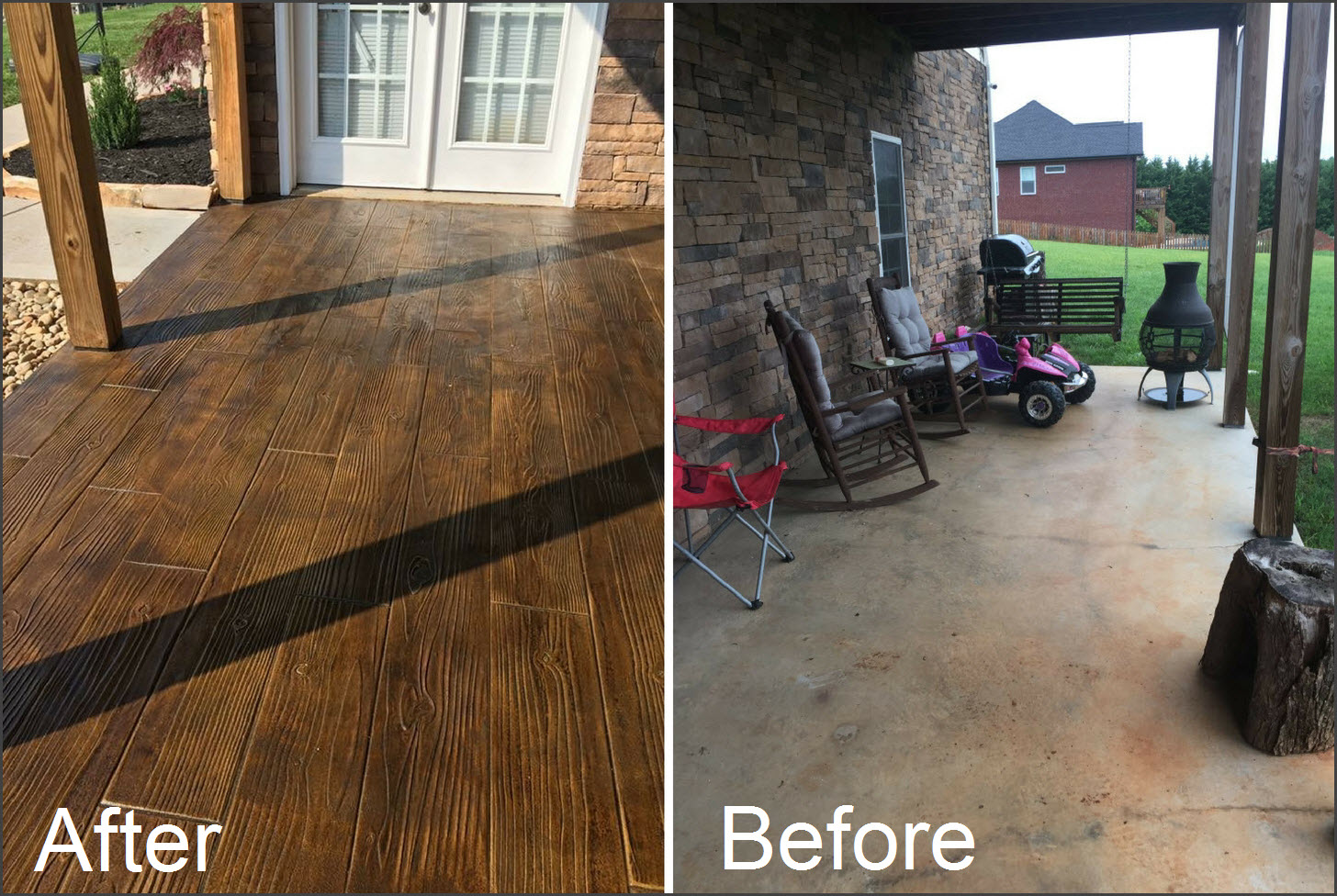 After and Before flooring After and Before flooring