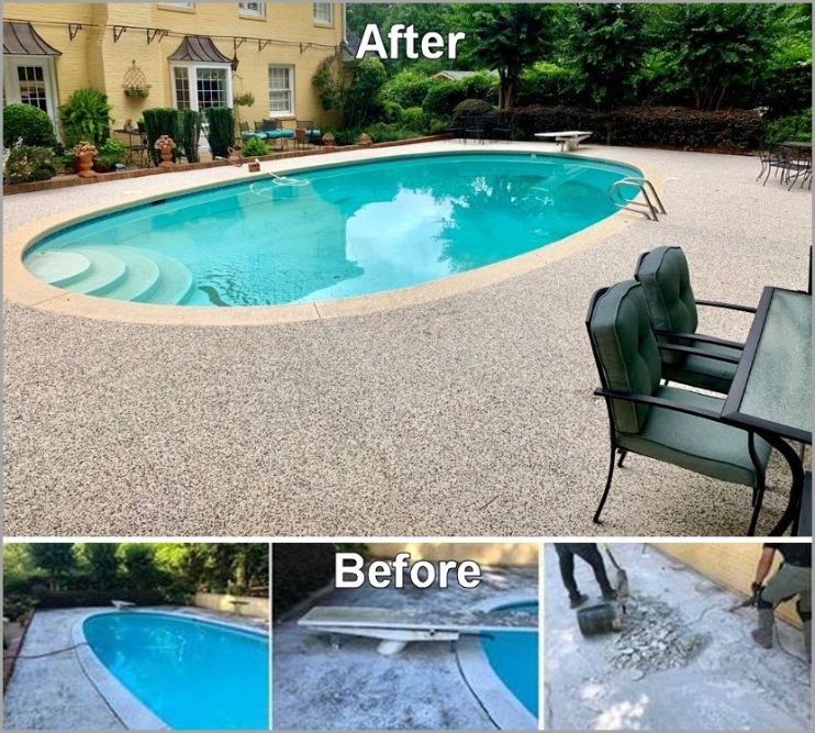 before-after-river-rock-overlay-pool-deck