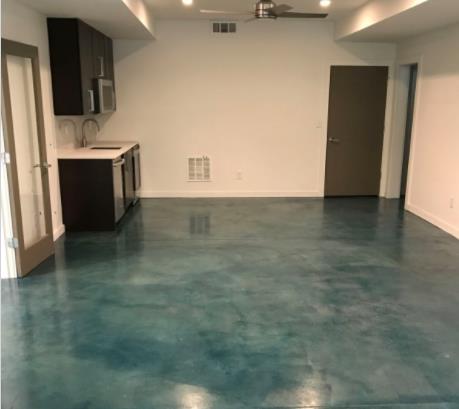 Stained Blue Concrete Stained Blue Concrete