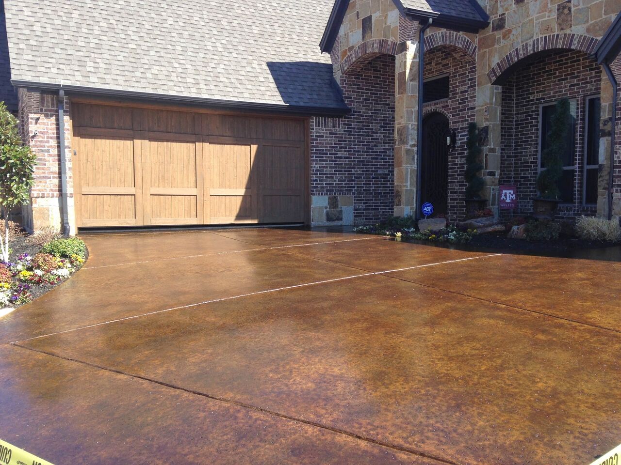 Easy Care Stained Driveway