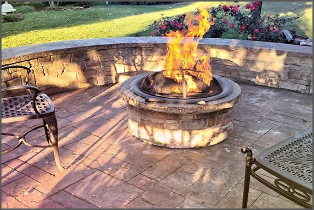 Firepit and Seating Firepit and Seating