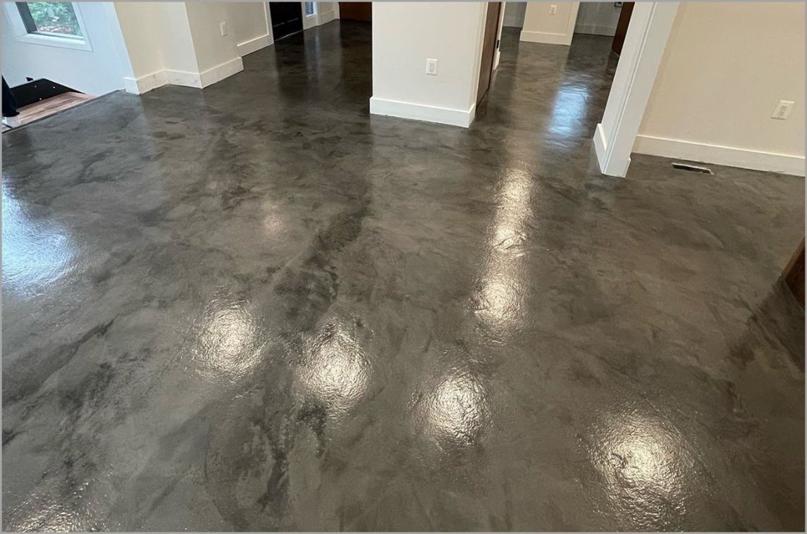 Gray-Stained-Concrete-Floor Gray-Stained-Concrete-Floor