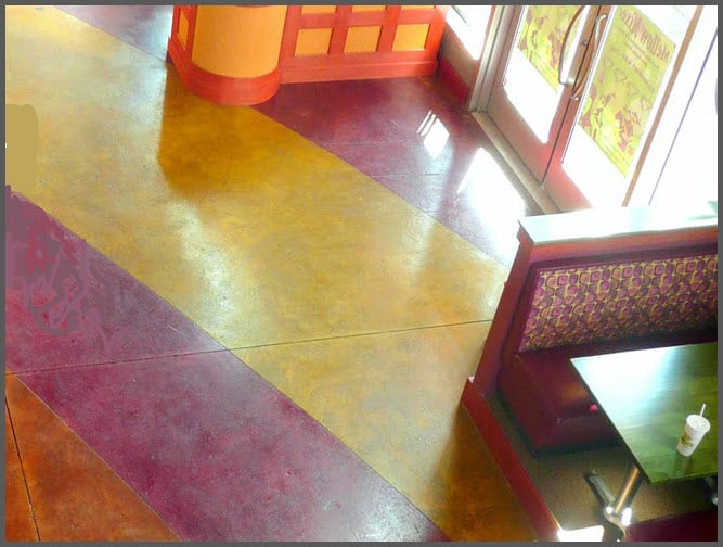 Multicolored Stained Concrete Multicolored Stained Concrete