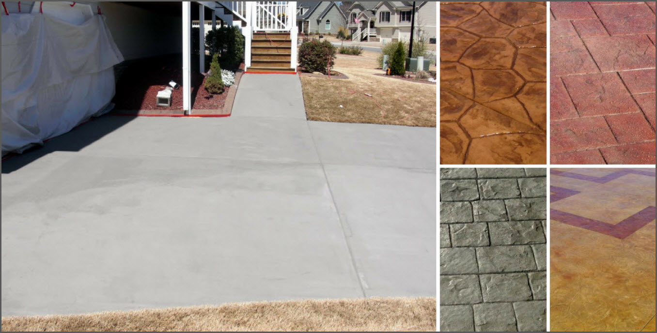 Stamped and Stained concrete Options