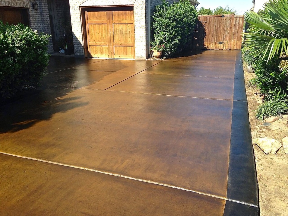 Stained Brown Concrete Stained Brown Concrete