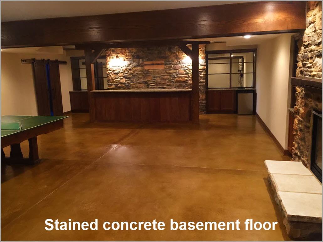 stained-concrete-basement-floors