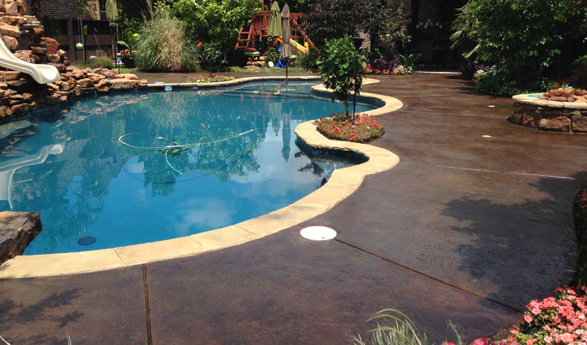 Custom Concrete Pool Decks
