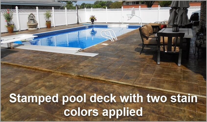 Get A New Faux Stone Or River Rock Pool Deck With Affordable Concrete