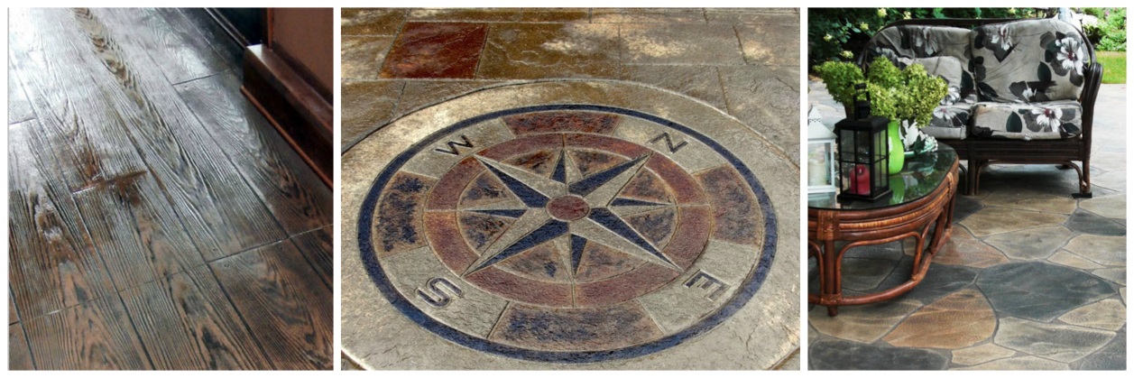 Stamped Concrete Collage