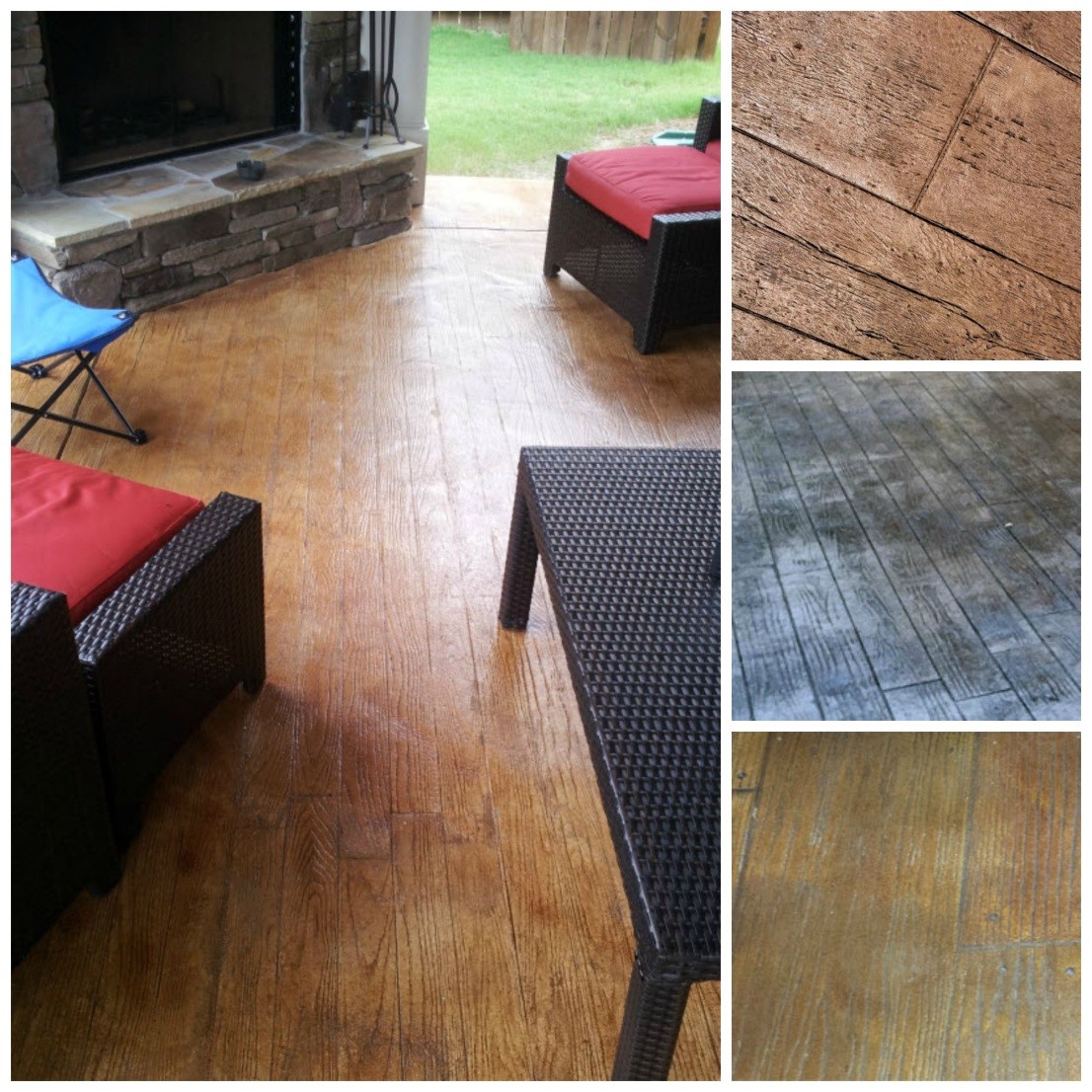 Stamped Wood Flooring