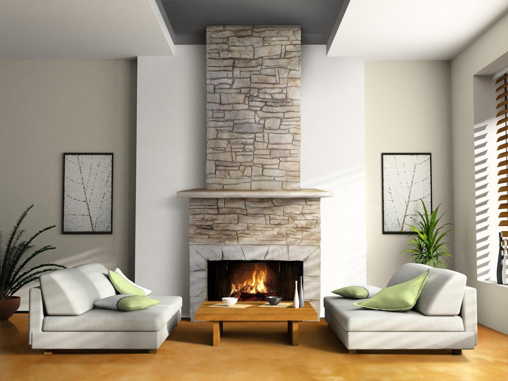 vertical-concrete-overlay-fireplace-living-area