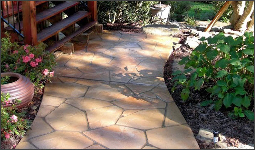 Decorative Concrete Walkway Decorative Concrete Walkway